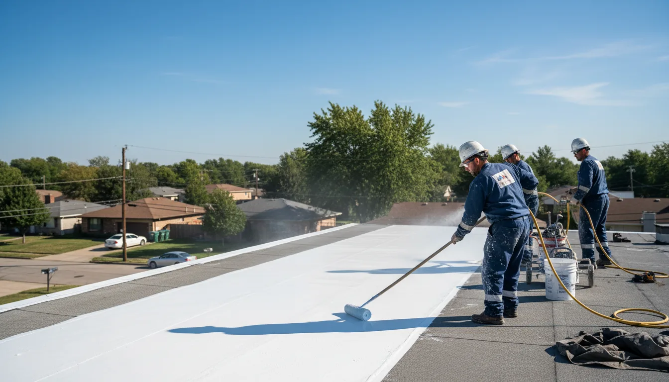 Commercial roof coating in South Sterling, PA near me